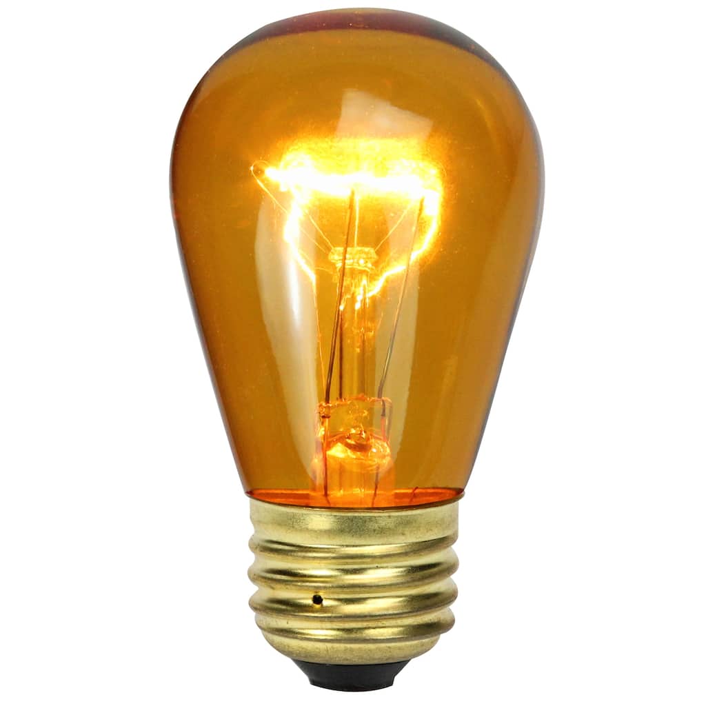 Pack of 25 Incandescent S14 Christmas Replacement Bulbs - 8"