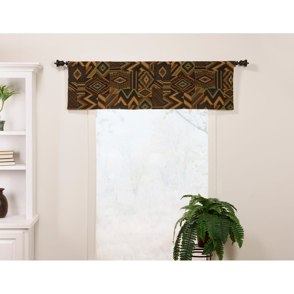 Tucson southwestern tailored valance