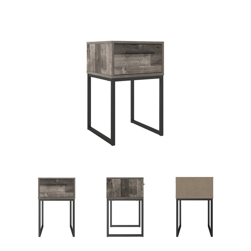 Ashley Furniture Neilsville Multi Gray Single Drawer Night Stand