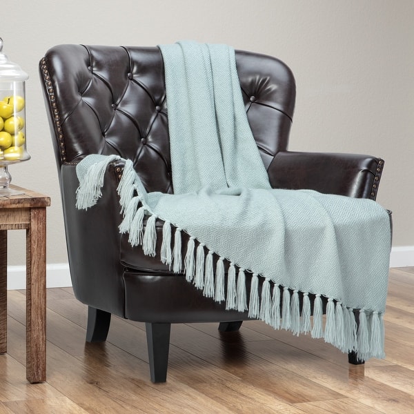 Chanasya Maze Knit Throw Blanket With Tassels Bed Bath & Beyond