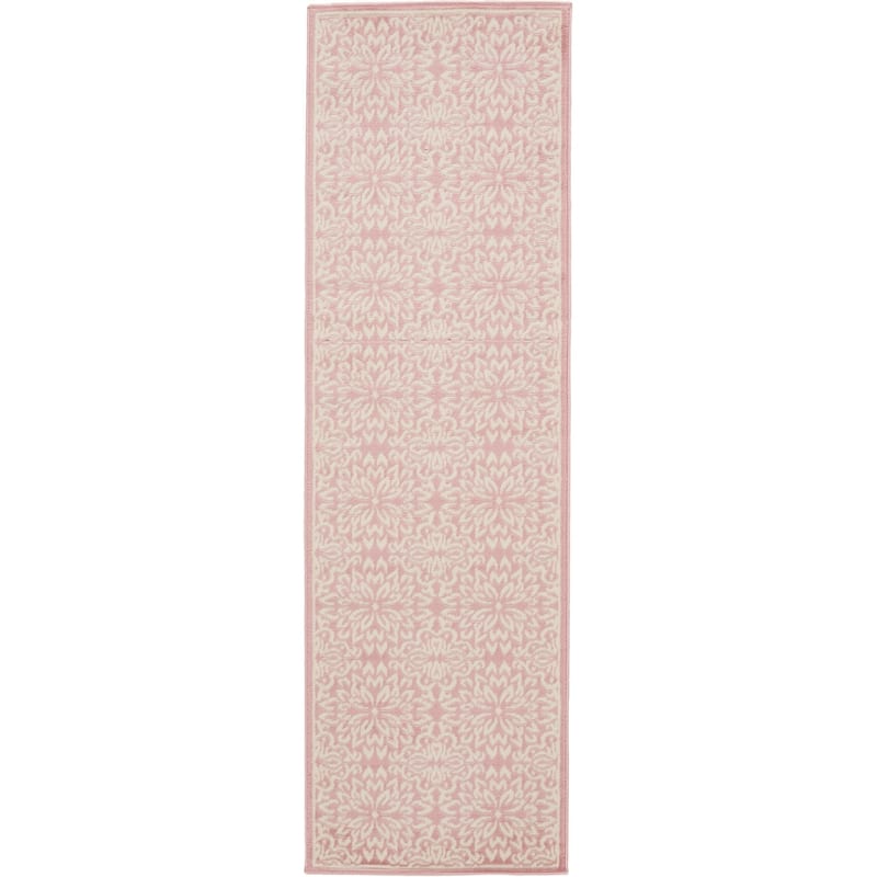 Nourison Jane Floral Medallion Indoor only Area Rug - 2' x 6' - Ivory/Pink
