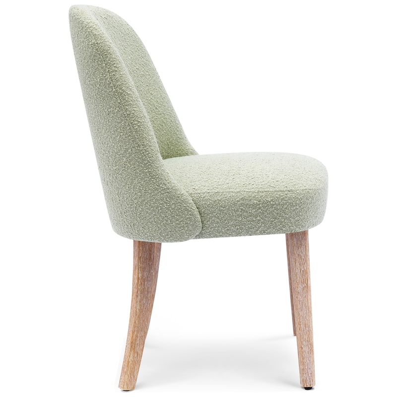 Farmhouse Water and Stain Resistant Boucle Upholstered Side Chair (Set of 6)