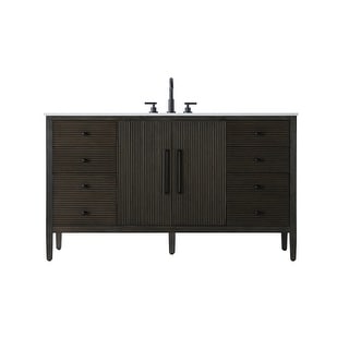 Elegant Lighting VF29660 Blakely 60" Free Standing Single Basin Vanity