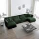 Option Green 4-Seater Sofa+Ottomans*2