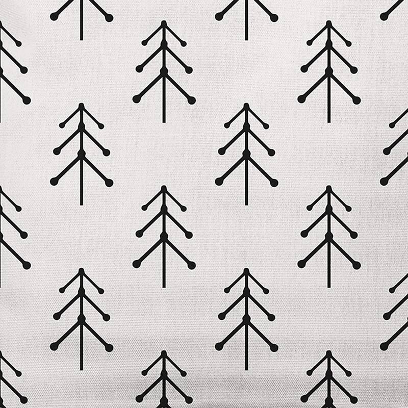 Patterned Trees Christmas Indoor/Outdoor Throw Pillow