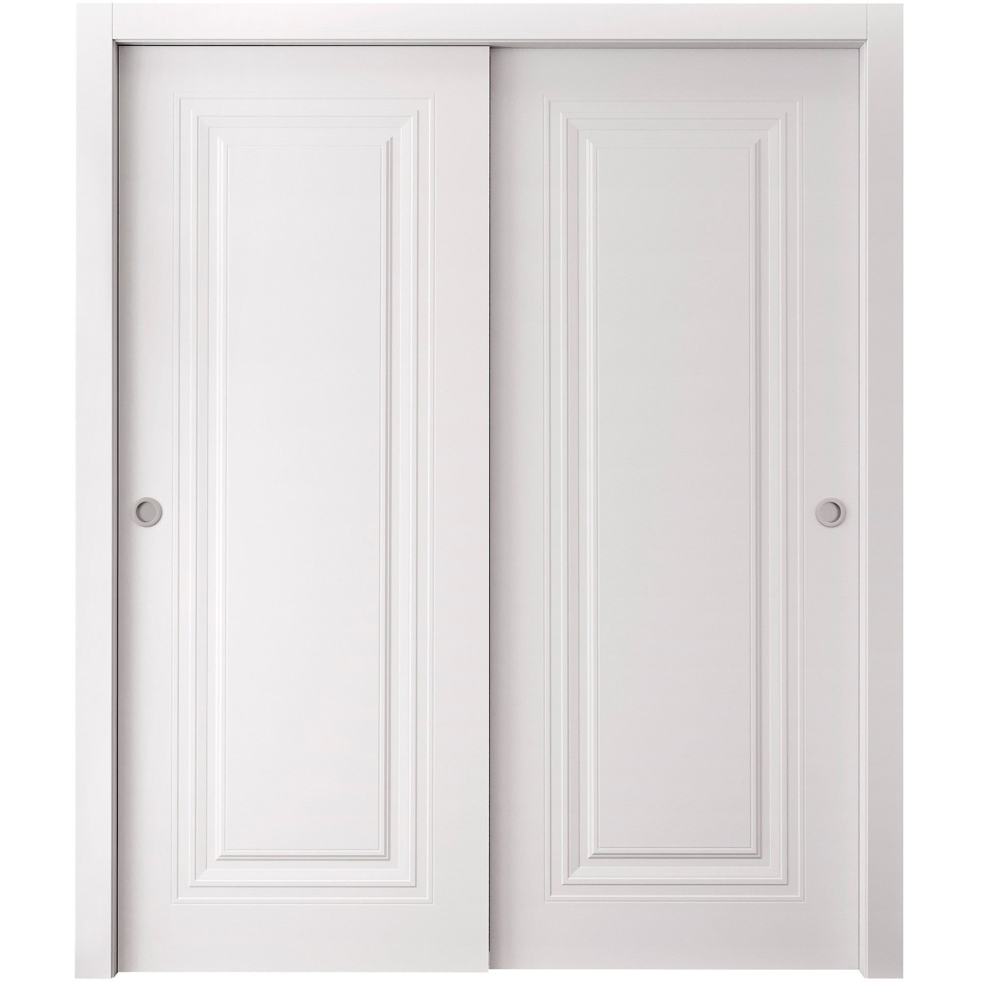 SartoDoors Basic 9111 | Bedroom Door Interior Door | Solid Wood | Hardware Set | 36x80, White Bathroom Door Pantry Door