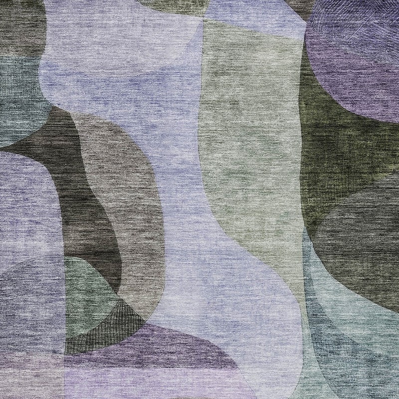 HomeRoots Abstract Transitional Rectangle Outdoor Rug
