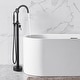 preview thumbnail 1 of 20, Vanityfair Floor Mount Freestanding Bathtub Faucet Tub Filler with Hand Shower