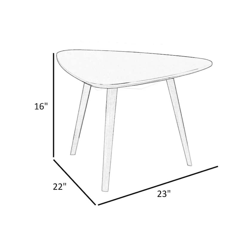 22 in. White Rectangle Metal End Table, Sturdy Build End Side Table for Living Rooms