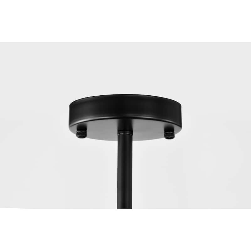 Desera 6-Light Matte Black Geometric Chandelier