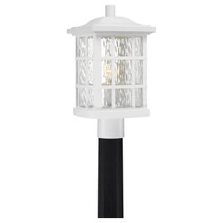 Stonington 1-Light Outdoor Post Mount in Matte White