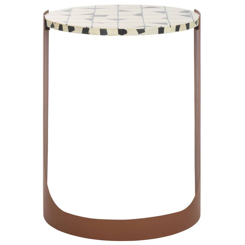 SAFAVIEH COUTURE Tomlinson Resin Top Accent Table - 16"W x 16"D x 22"H