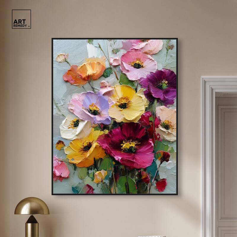 Floral Texture I Canvas by Art Remedy