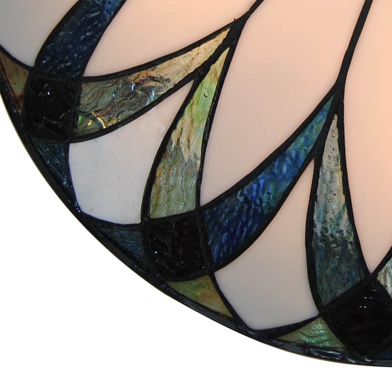 Stained Glass Flush Mount Tiffany Ceiling Light Entryway Lighting