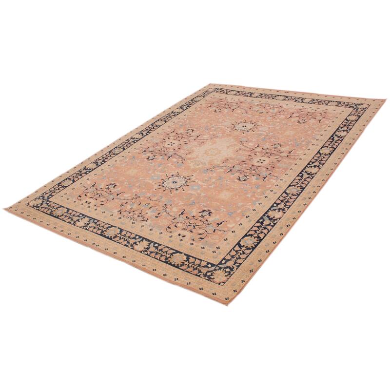 ECARPETGALLERY Hand-knotted Pako Persian 18 Of 20 Salmon Wool Rug - 8'11 x 11'9