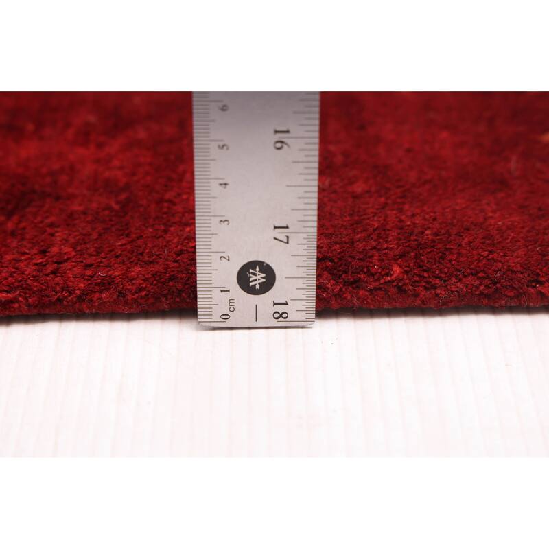 ECARPETGALLERY Hand-knotted Opulence Red Silk, Wool Rug - 11'11 x 11'11