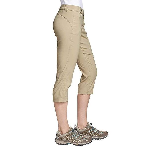 Shop Eddie Bauer Women Rainier Track Capris Upf 50 Performance