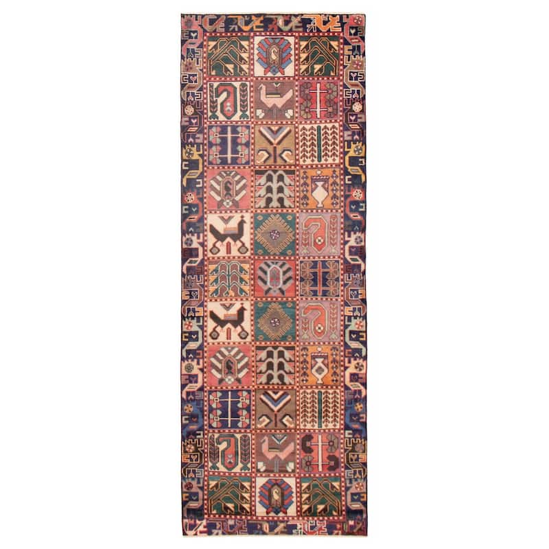ECARPETGALLERY Hand-knotted Andelz Red Wool Rug - 3'4 x 9'8 - Red - 3'4 x 9'8