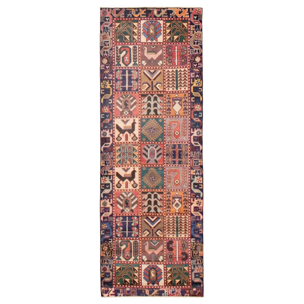 ECARPETGALLERY Hand-knotted Andelz Red Wool Rug - 3'4 x 9'8