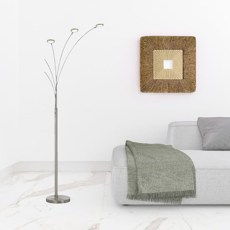 72" Five Light Led Arc Floor Lamp