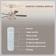 preview thumbnail 19 of 21, Warehouse of Tiffany Praer Washed White 5-blade Lighted Ceiling Fan with Crystal Daisy Bouquet Shade