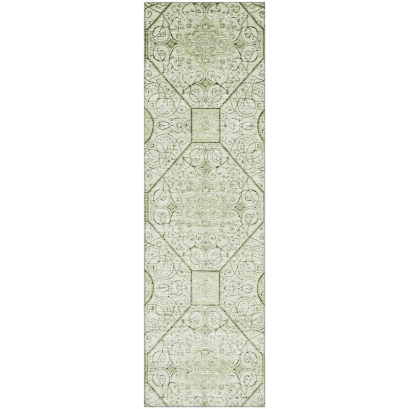 Premium Washable Super Soft Traditional Mosaic Mayfield Rug