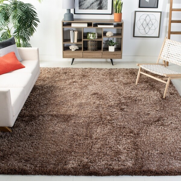 Safavieh Handmade South Beach Leonella Shag Solid Polyester Rug