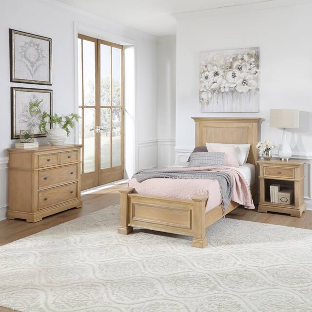 Manor House Twin Bed, Night Stand & Chest by Home Styles