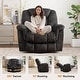 preview thumbnail 19 of 23, Rocker Recliner Chair Oversized Manual 360° Swivel Recliners for Living Room