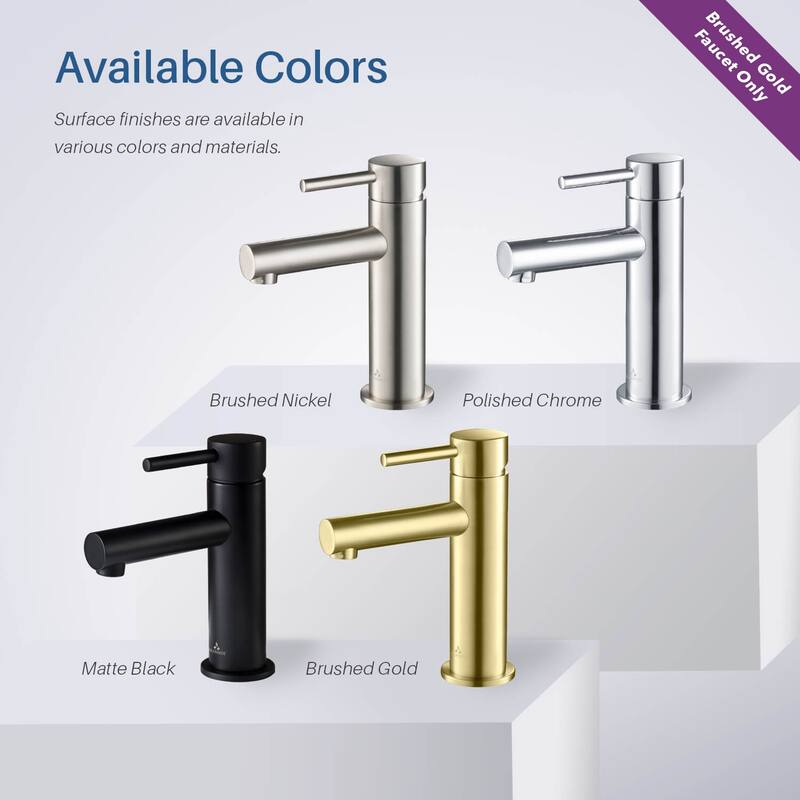 Solid Brass Leed Free Single Handle Bathroom Faucet