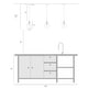 preview thumbnail 16 of 16, Coria Modern Glam Mini Pendant Light 1-Light Chic Dimmable Kitchen Island Lamp Fluted Glass Dining Room - D 6.7" x H 9.5"
