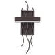 preview thumbnail 13 of 20, CO-Z Modern LED Wave Wall Sconce Vanity Light Dark Brown