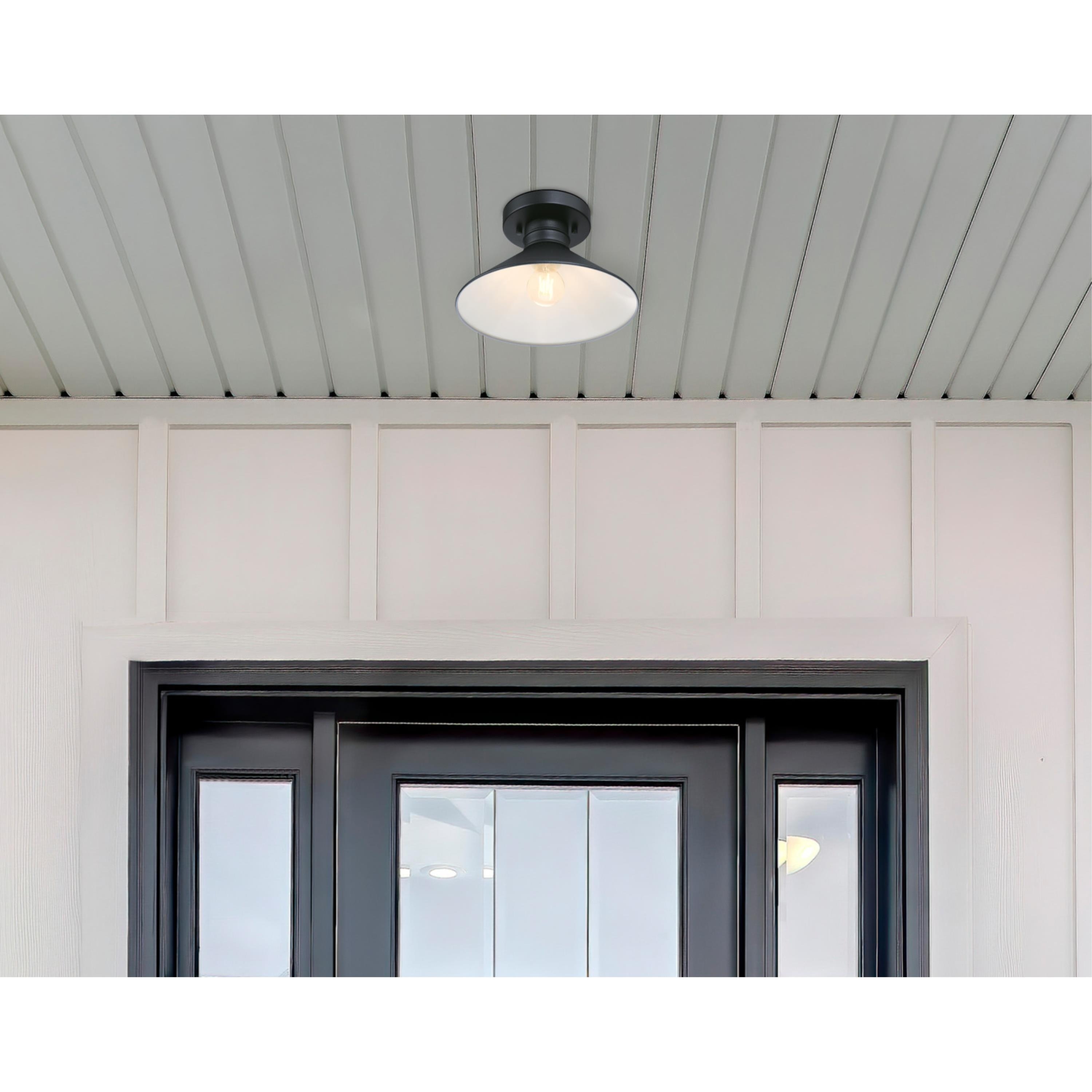 Farmhouse outdoor lighting flush mount top