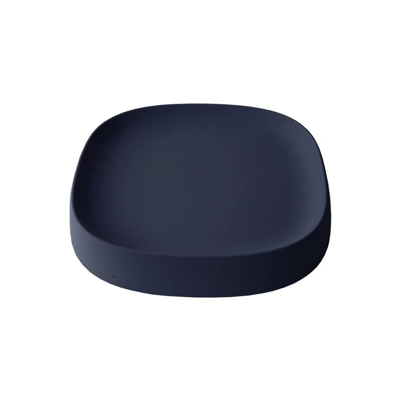 Pebble Modern Plant Caddy with Hidden Wheels - Medium - Midnight