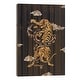preview thumbnail 1 of 1, Tiger vs, Snake Clouds Print On Wood by Lostanaw - Multi-Color 26x18x1.5