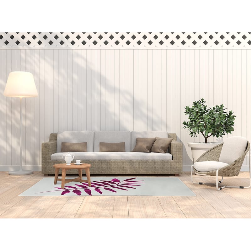 Frond 2 Spring Chenille Indoor/Outdoor Rug