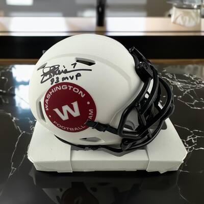Joe Theismann Signed Washington Lunar Eclipse Speed Mini Helmet