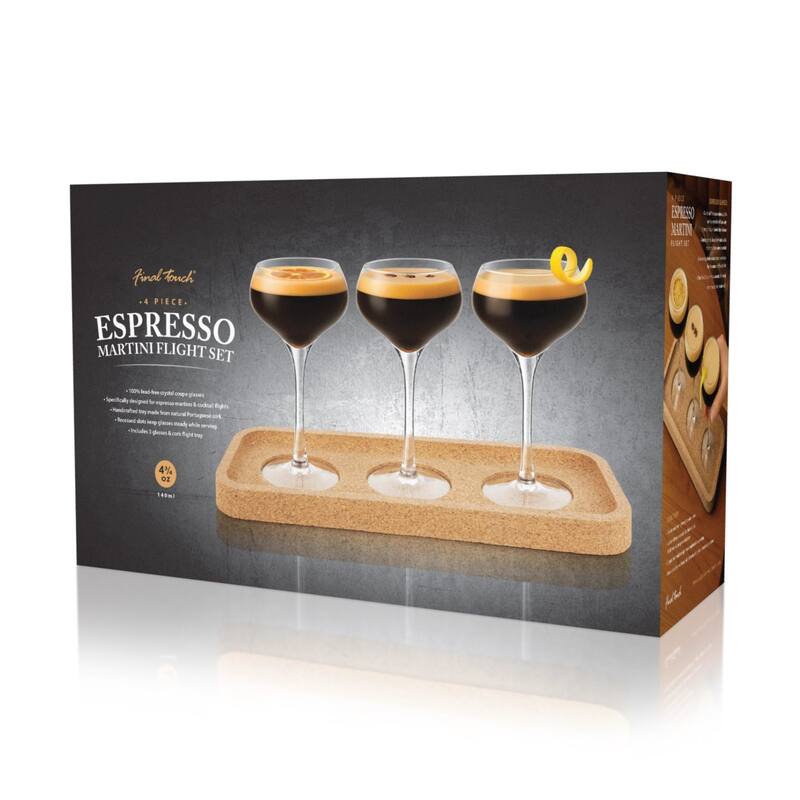 Final Touch Espresso Martini Flight, 4.75 oz (4-Piece Set)