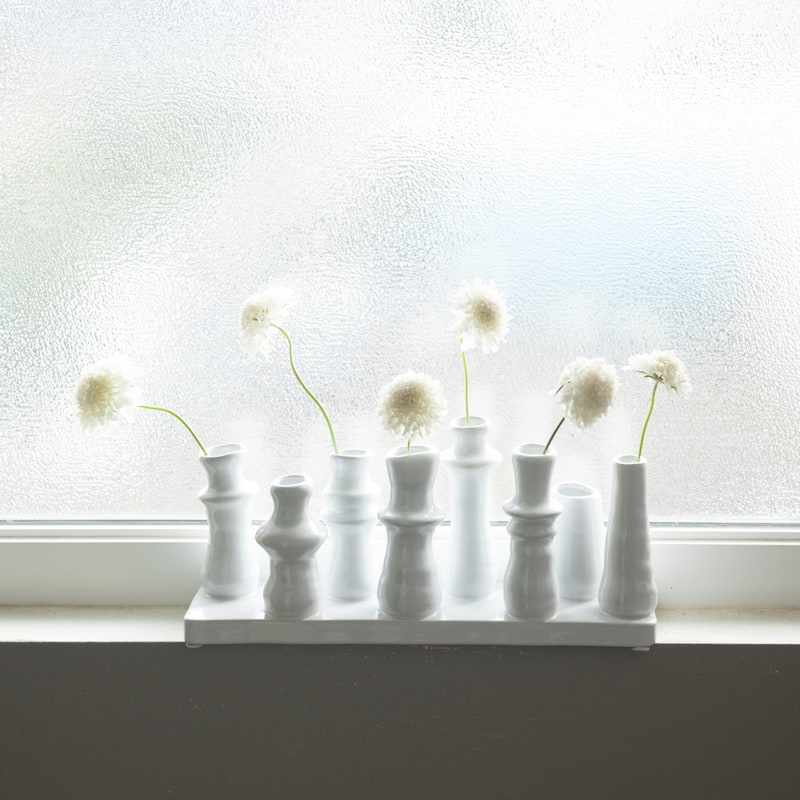 Stoneware Multi Vase with 8 Sections