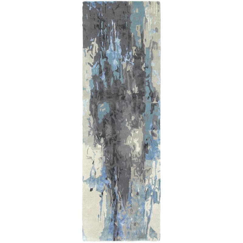 Style Haven Rogue Glacial Abstract Area Rug - 2' 6" x 8' - Runner/Rectangle