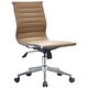 preview thumbnail 2 of 30, Modern Mid-back Ribbed Adjustable Office Chair