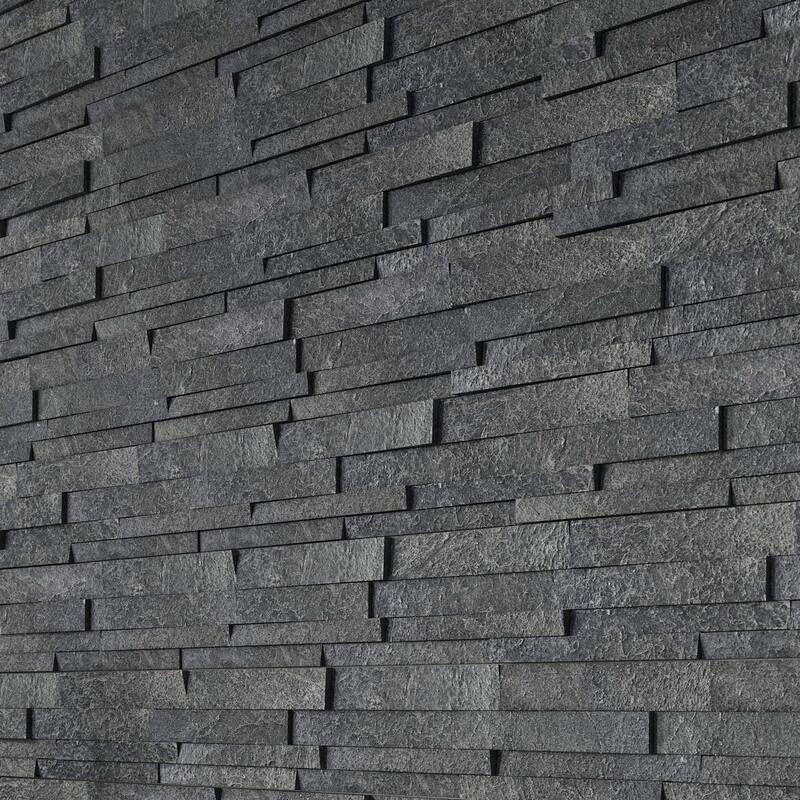 Cruz Bay Studio MKT2769 Linear Lines - 6" x 12" Brick Wall Tile - - Platinum Stone