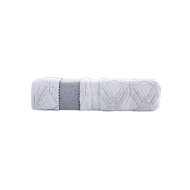 Brooks Brothers Large Square Bath Sheet - Silver