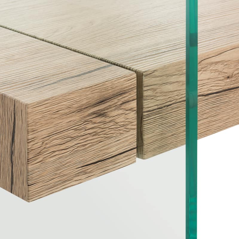 SAFAVIEH Kayley Modern Glass Coffee Table - 43.3" x 23.6" x 16.5"