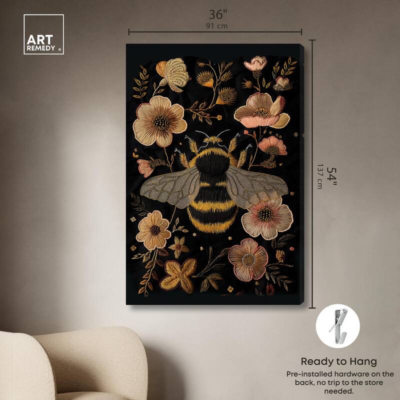 Honeyed Herald II Canvas by Art Remedy, Gallery Wrapped