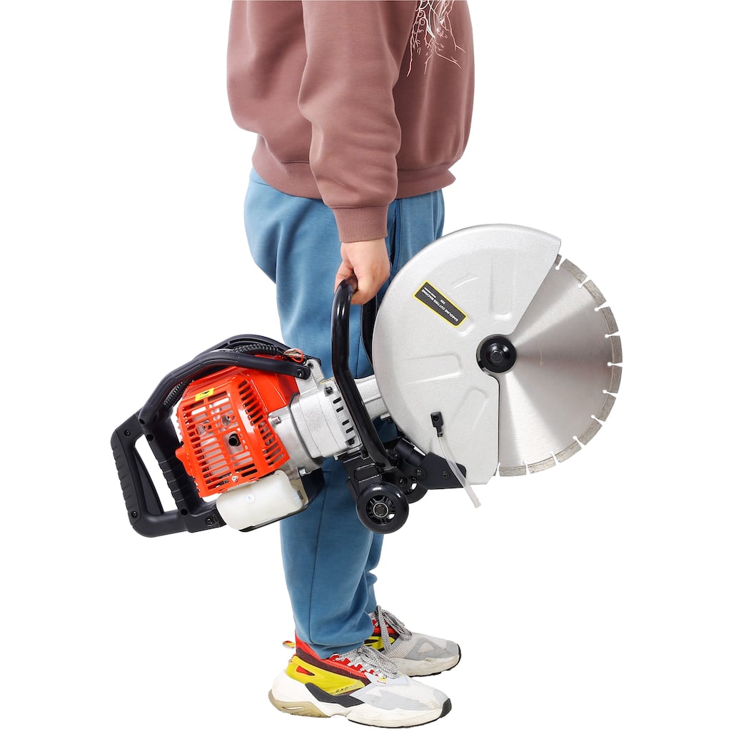 52cc 2 Stroke gas powered concrete Cut Off Saw Gasoline Grinder with blade ,EPA APPROVED