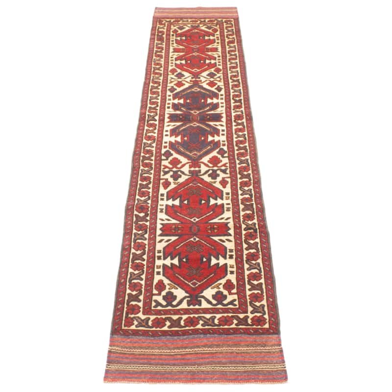 Teimani Beige Rug 2'5" x 12'3" - 2'5 x 12'3