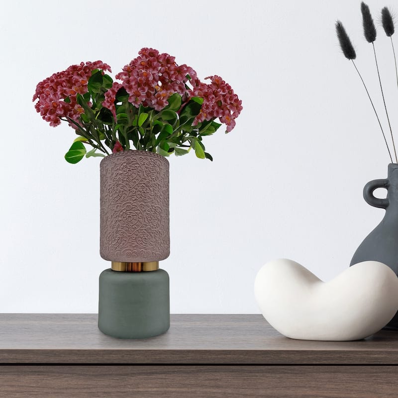12 Inch Tall Modern Ceramic Flower Vase