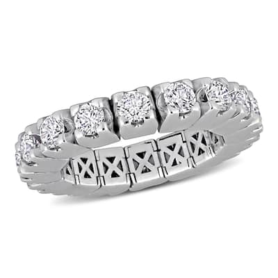 Miadora 2 3/5ct TDW Diamond Eternity Ring in 14k White Gold