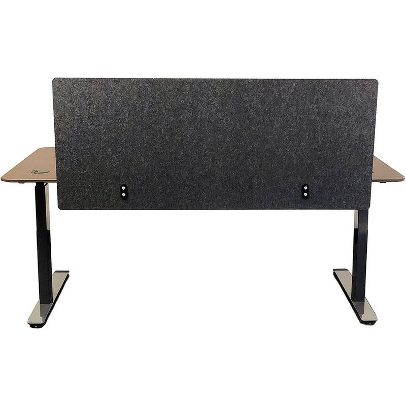 ApexDesk Artsonic 54-Inch Dual-Use Modesty Vanity Panel Divider Made of Polyester Fiber with Clamps for Standing Desk